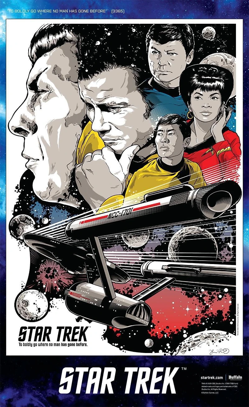 Buffalo Games - Le puzzle Entertainment - Star Trek - To Boldly Go Where No Man Has Ever Gone Before - en 500 pièces