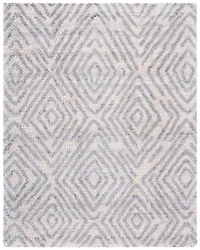 SAFAVIEH Berber Ellie Geometric Diamonds Shag Area Rug