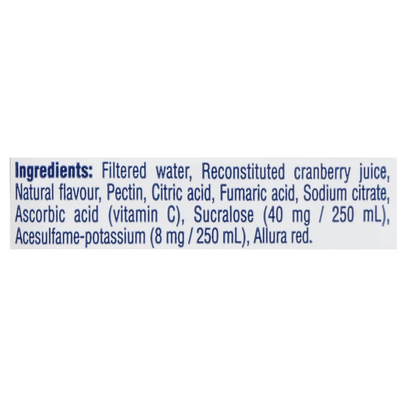 Diète Canneberges Boisson diète hypocalorique Ocean Spray 1,89 l