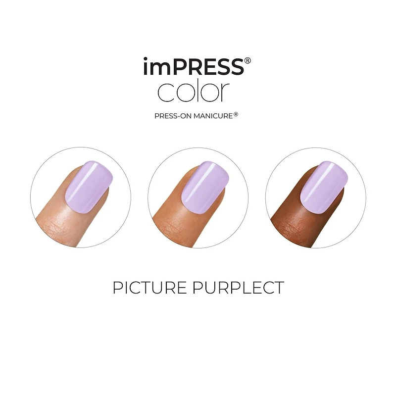 KISS ImPRESS Color - 30 faux ongles, courts Gel en minutes
