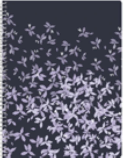Five Star Purple Flower 1 Subject 160pg Notebook