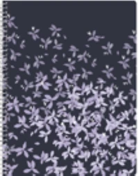 Five Star Purple Flower 1 Subject 160pg Notebook