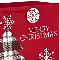 Image Arts Plaid Tree Heavy-Duty X-Wide 19" Jumbo Christmas Gift Bag