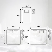 Sunbeam Twin, Full-Queen, King Blanket Fleece, 12 Heat Settings, 12-Hour Auto Shut-Off, Electric Heated Blanket with Controller