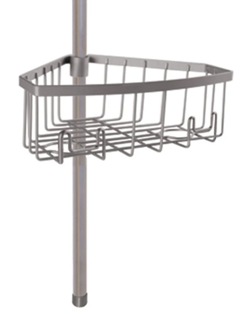 era Neil valet de douche sur poteau argent chaud 10,37 x 108 x 8,625 po,