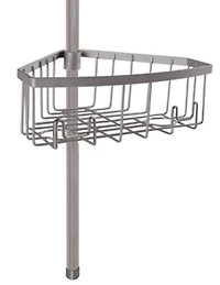 era Neil valet de douche sur poteau argent chaud 10,37 x 108 x 8,625 po,