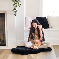 Instachew SORA Hide Shape Dog Bed Blush Small