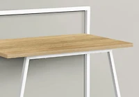 Monarch Specialties Computer Desk, Home Office, Laptop, 30"l, Work, Metal, Laminate, Natural, White, Contemporary, Modern