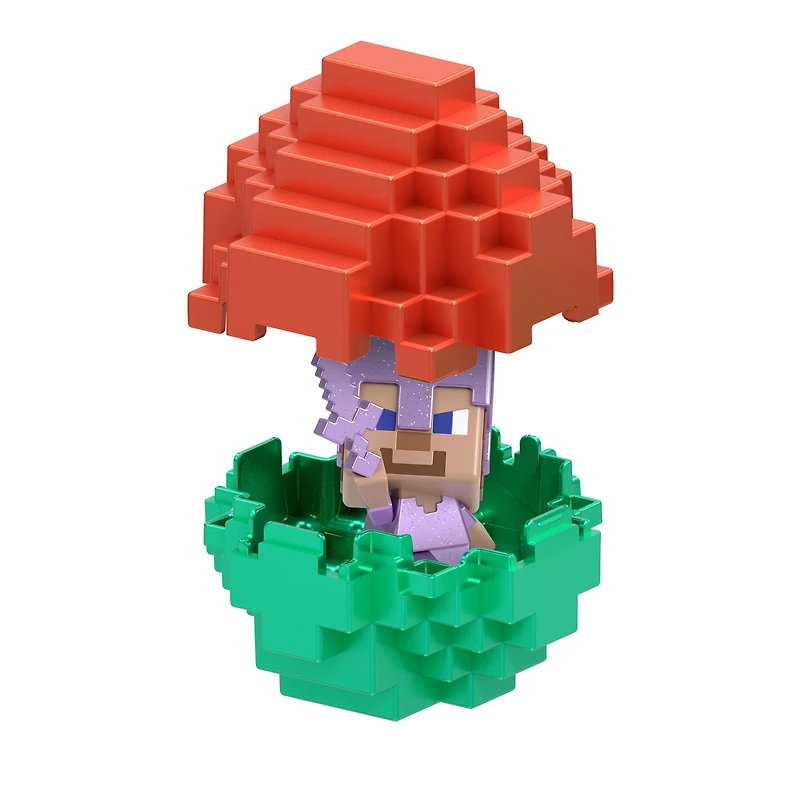 Minecraft-Mini-Mode-Spawn-Egg-with-Surprise-Mini-Figure,-1.5-inch-Collectible-Toy,-Heroic-Steve