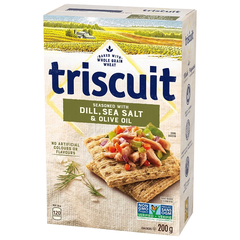 TRISCUIT Aneth, Sel de Mer, et Huile d'Olive Craquelins 200 g