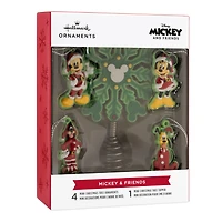 Hallmark Mini Christmas Tree Topper and Ornaments (Disney Mickey Mouse and Friends), Set of 5