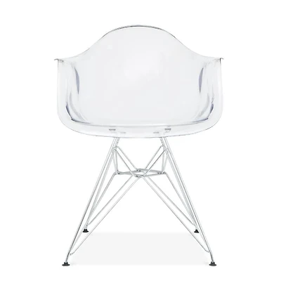 Seau acrylique avec pieds chrome