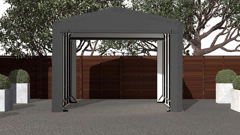 Garage ShelterTube classé vent/neige 12x18x10 Grs