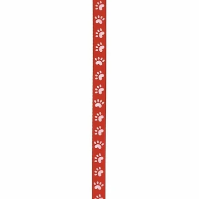 Ruban de grosgrain à motifs de pattes Offray 10mm