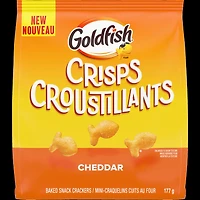 GoldfishMD CROUSTILLANTS cheddar Mini-craquelins cuits au four, Sachet de 177g Mini-craquelins cuits au four, 177 g