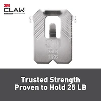 Crochet pour cadres pour cloisons sèches 3PH15M-5EF CLAW 3M(MC) avec outil de marquage temporaire, supporte 25 lb, 5 crochets Crochet cadres CLAW 3M(MC)