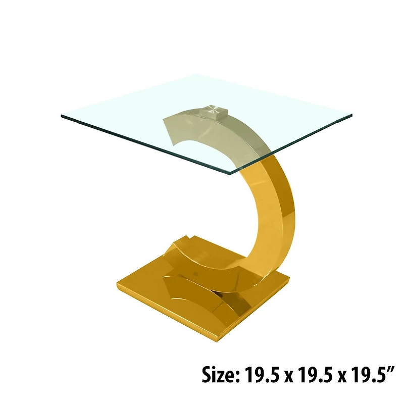 Canadian CeeCee End Table Gold