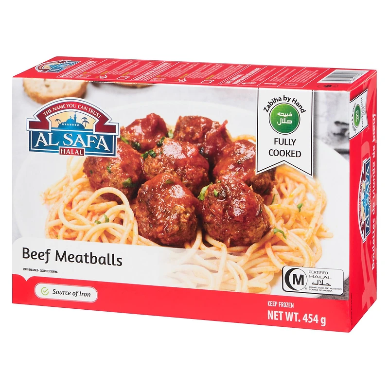 Boulettes de viande de boeuf cuit Al Safa Halal 454g