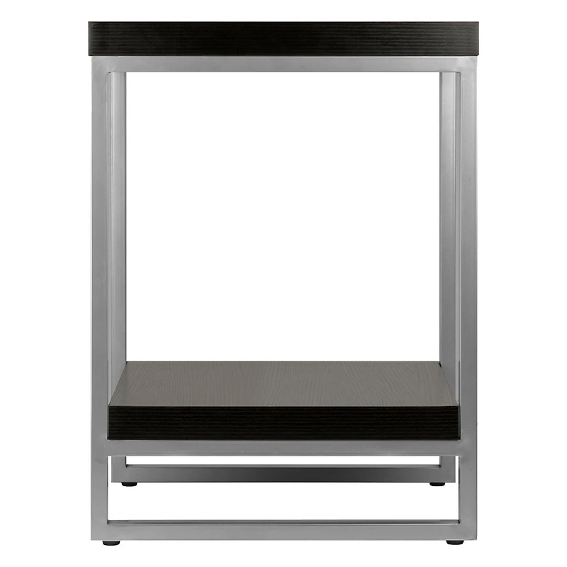 Jared End Table Espresso/Slate Gray