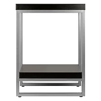 Jared End Table Espresso/Slate Gray