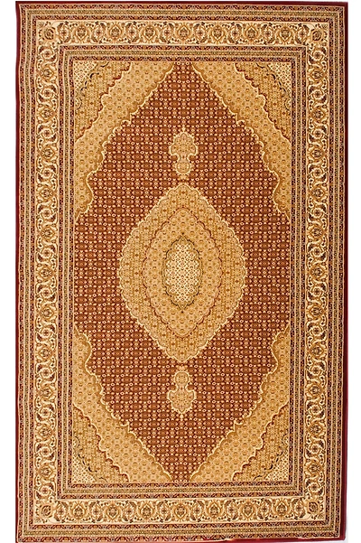 Tapis d'intérieur marocain Branch Majestic 2' x 5' (taille exacte : 2'3" x 5'), rouge beige, traditionnel - Entrée, couloir, salle de bain et cuisine