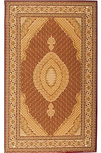 Tapis d'intérieur marocain Branch Majestic 2' x 5' (taille exacte : 2'3" x 5'), rouge beige, traditionnel - Entrée, couloir, salle de bain et cuisine