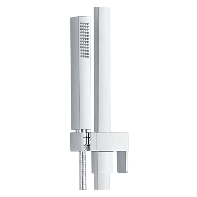 Ensemble de douche thermostatique d'akuaplus(MD) avec Déviateur 4 voies et avec arrêt,  2 douchettes, 2 barre de douche murals, fini chrome