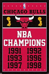 NBA Chicago Bulls - Champions 13 Wall Poster, 14.725" x 22.375"