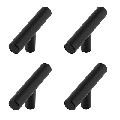 Era Rounded T Paquet de 4 Bouton Noire Mat