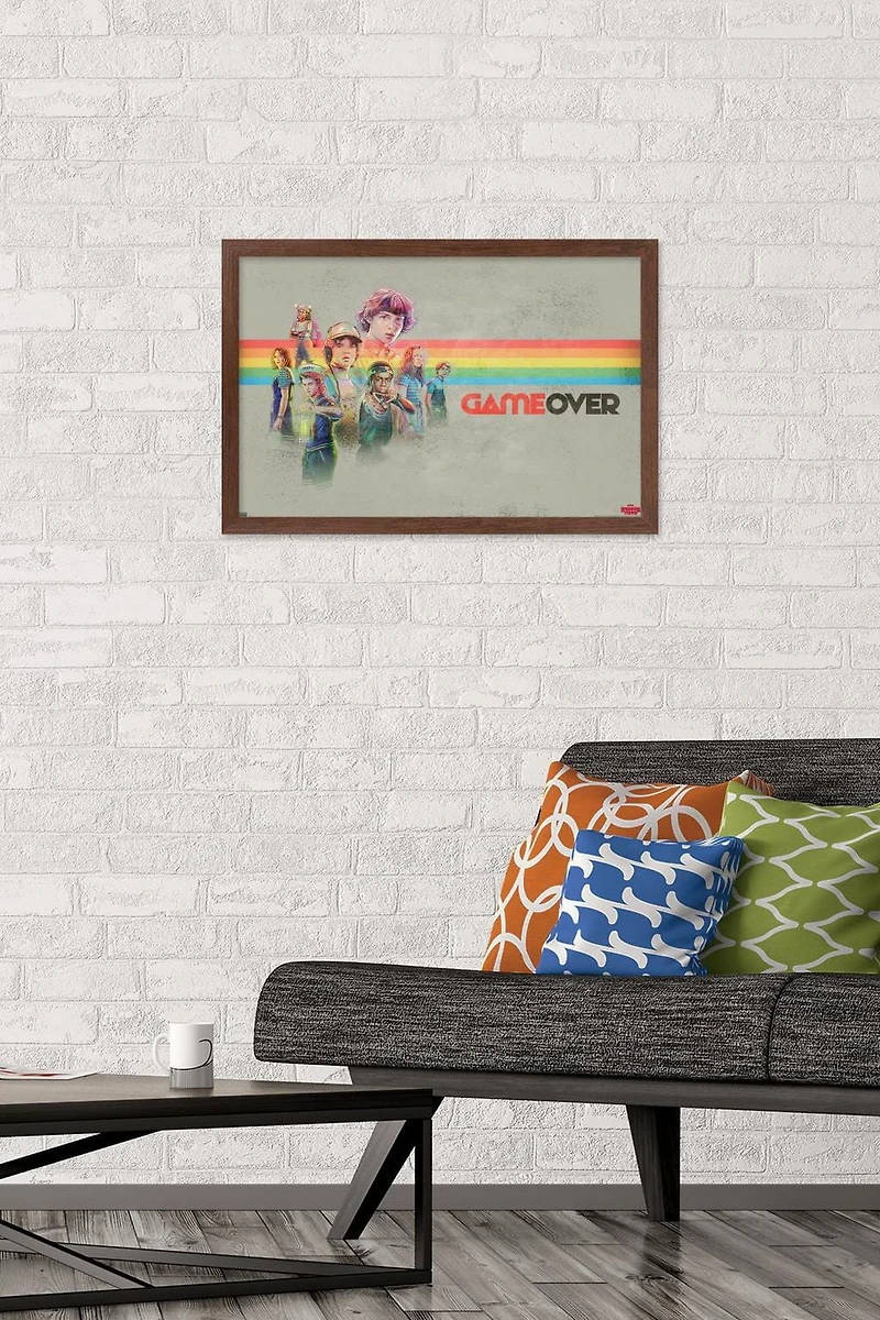 Netflix Stranger Things 3 - Game Over Wall Poster with Push Pins, 14.725" x 22.375"