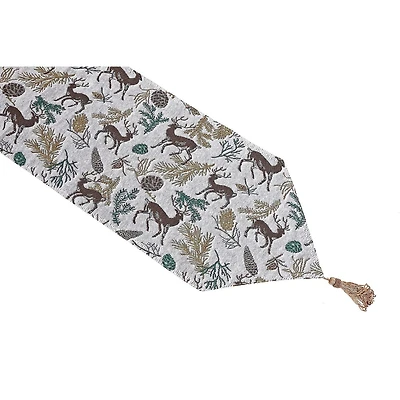 Tapestry Table Runner (Heure D'Hiver) (36 ") - Ensemble De 2