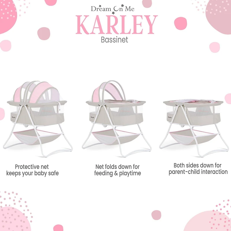 Bassinette Karley Dream On Me Berceau portable/pliable