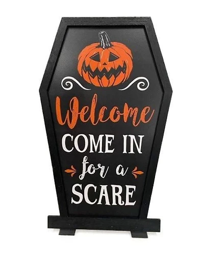 Tout pour Célébrer Panneau d'Halloween en forme de cercueil de 15 pouces