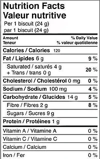 Crème à saveur d'orange McVities