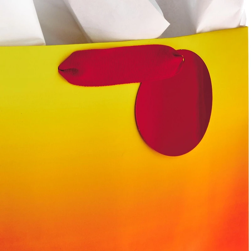 Paquet de 3 grands sacs-cadeaux de 13 po et de papier de soie Hallmark (Dégradé multicolore) – Pour les fêtes, l'Halloween, les showers de bébé, les fêtes prénuptiales