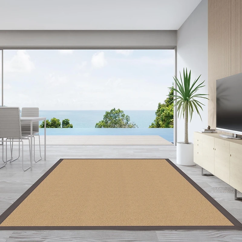 Athena Sisal & Slate 9'10" x 13' Area Rug