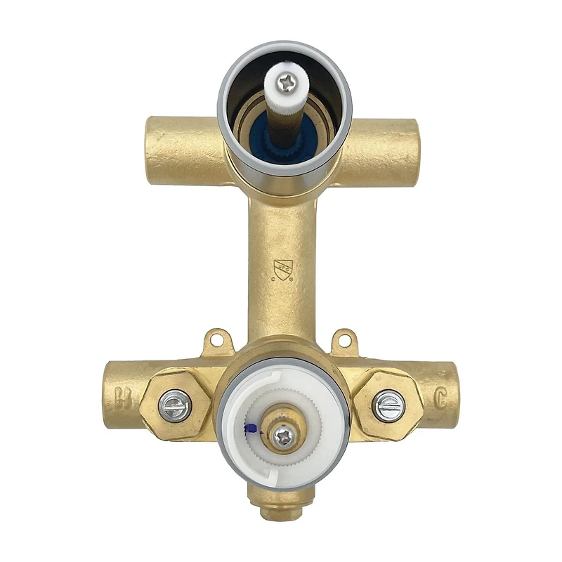 Ensemble de douche thermostatique d'akuaplus(MD) avec Déviateur 4 voies et avec arrêt,  2 douchettes, 2 barre de douche murals, fini chrome