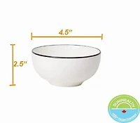 Sunwealth Bols en porcelaine blanche 4,5 po
