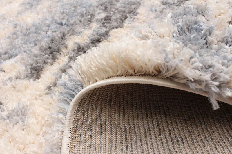 ECARPET Tapis Abstrait à Poils Longs, Tapis Moelleux pour Chambre à Coucher, Collection Larissa Ultra Douce et Pelucheuse