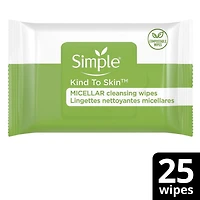 Lingettes Nettoyantes Visage Simple Kind To Skin