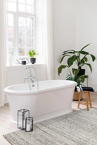 Tapis d'appoint Berbère Verginia naturel & noir de 1 pi 10 po x 2 pi 10 po