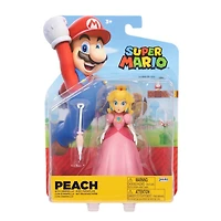 Figurine Super Mario de 4 pouces – Princesse Peach avec Parapluie comme accessoire