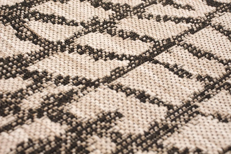 ECARPET Indoor Outdoor Area Rug for Patio, Deck, Living Room Sisal Safari Collection