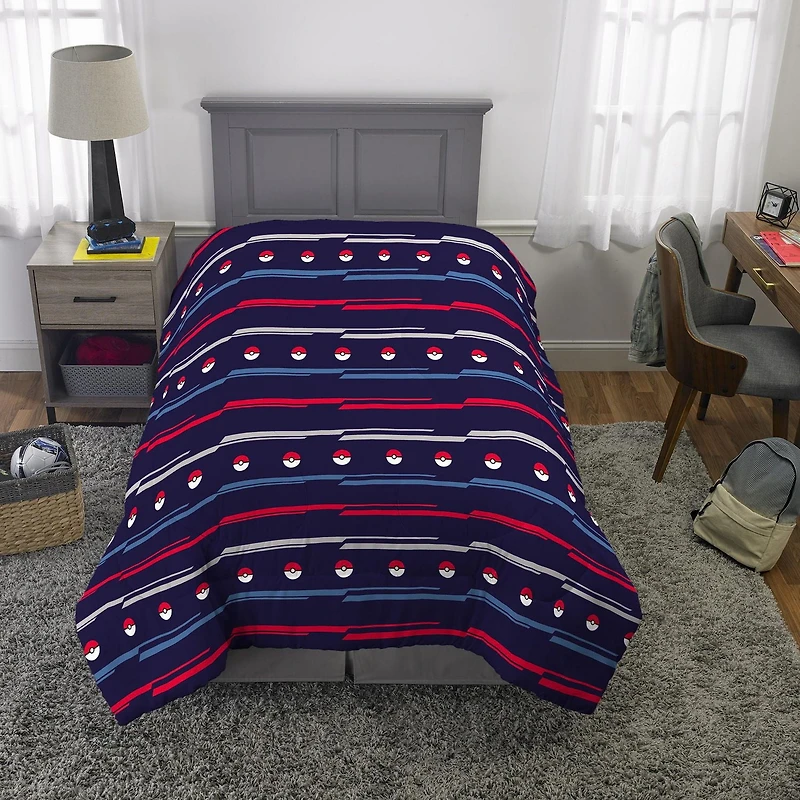 Couette pour lit 1 place/2 place et taie d'orieller Pokemon "Lightning Bolt" Couette pour lit Pokemon