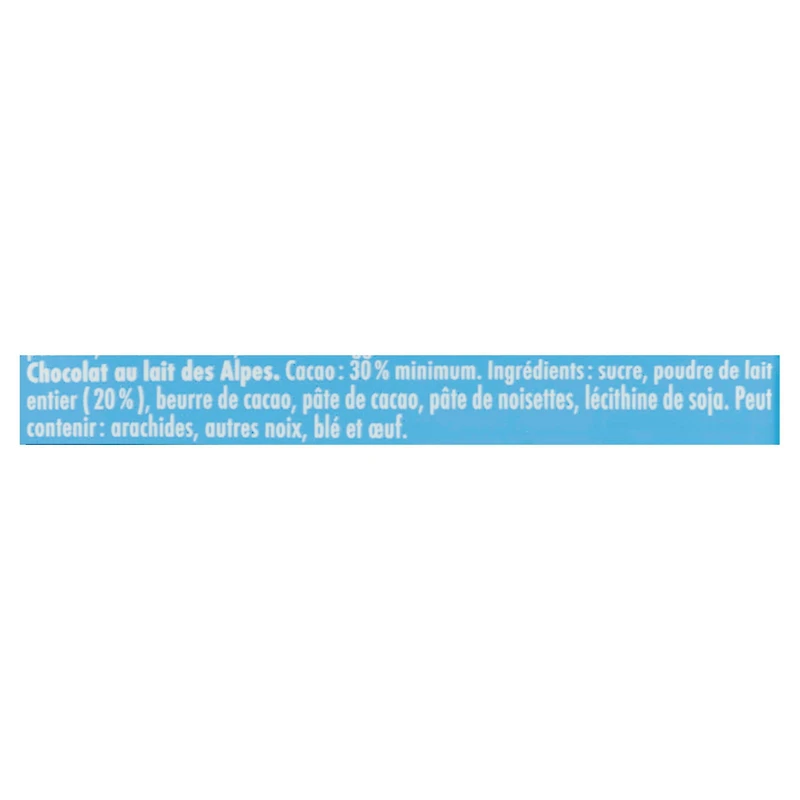 Ritter Sport 30 % Cocoa Alpine Milk Chocolate, 100 g, ALPINE CHOCOLATE