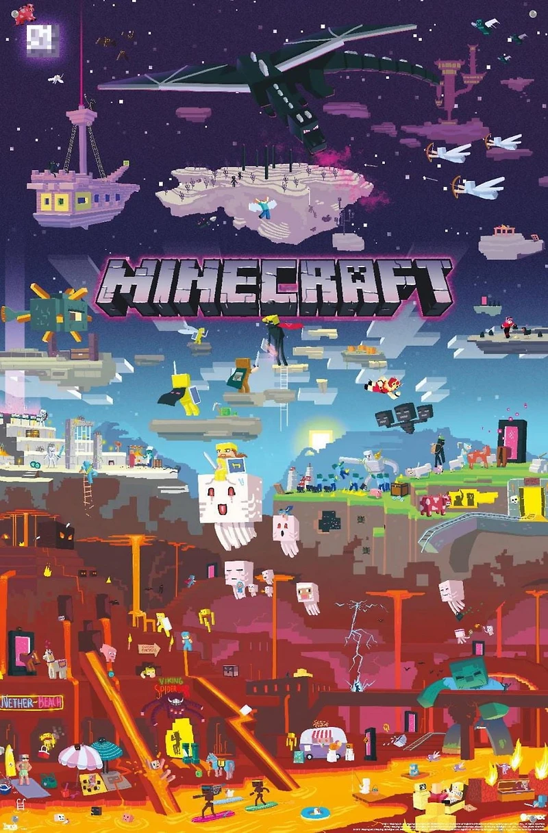 Minecraft - World Beyond Wall Poster