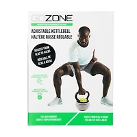 Haltère russe réglable 5 lb-40 lb GoZone – Noir/gris/vert Conception compacte