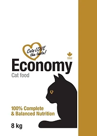Economy Cat Complete and Balanced Nutrition for Adult Cats - Dry Kibble 8kg