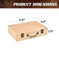 200 Piece Poker Chip Set with Pine Wood Case and Cards, 11 Grams Chip Weight by Barrington Billiards