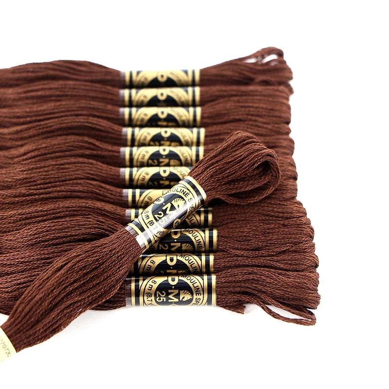 DMC Brown Cotton 6 Strand Floss 8m
